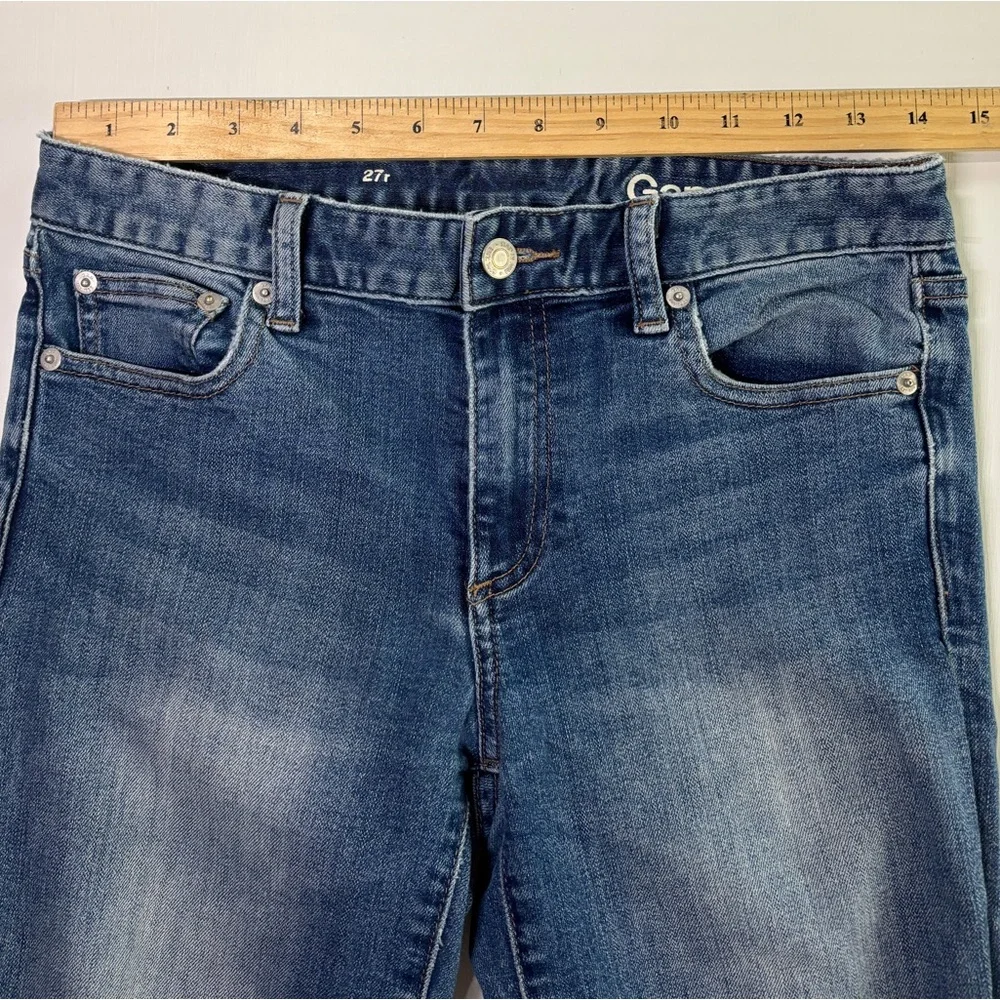 Gap 1969 Women’s Size 27 Regular Bootcut Jeans Medium Wash Stretch Denim Classic - Picture 11 of 14